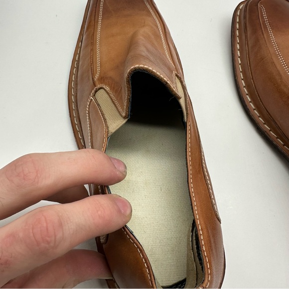 Gordon Rush Ronin Mens 8 Loafers Leather Slip On Dress Shoes Casual Square Toe - Picture 10 of 12